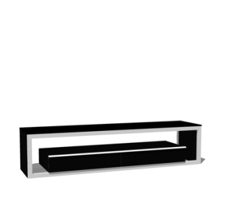 现代电视柜su模型