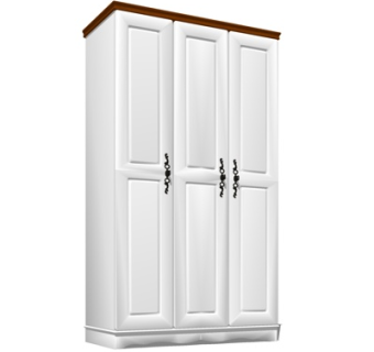 简欧衣柜su模型