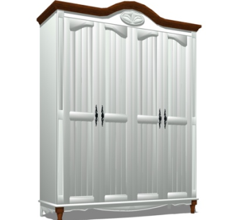 美式衣柜su模型