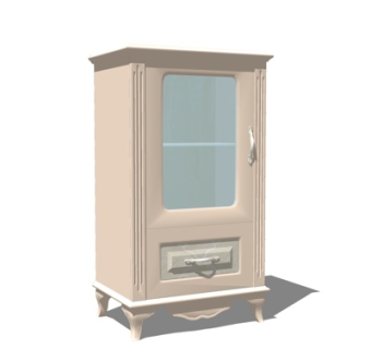 美式斗柜su模型