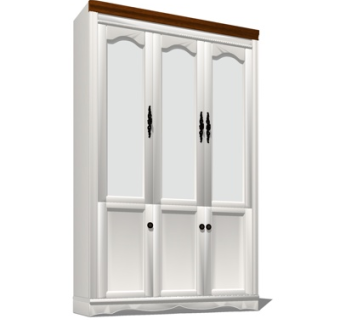 美式衣柜su模型