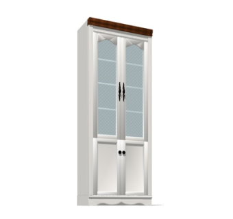 美式酒柜su模型