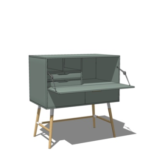 北欧角几su模型