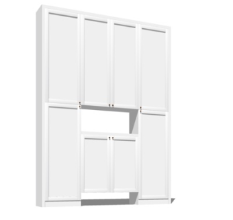 现代储物柜su模型