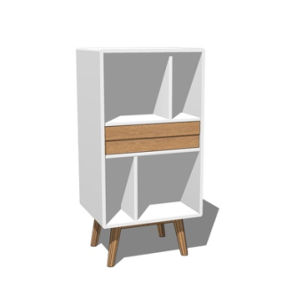 北欧斗柜su模型