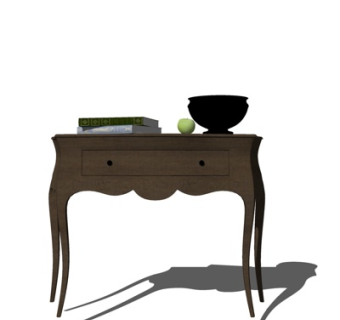 新中式角几su模型