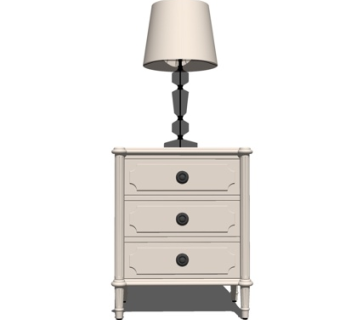 简欧角几su模型