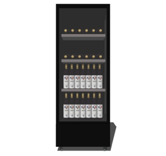 现代酒柜su模型