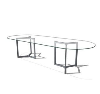 现代玻璃茶几su模型