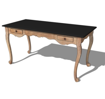 欧式实木端景台su模型