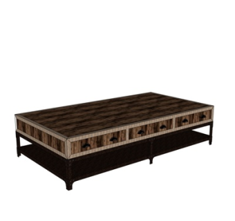 现代实木茶几su模型