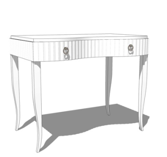 欧式实木端景台su模型