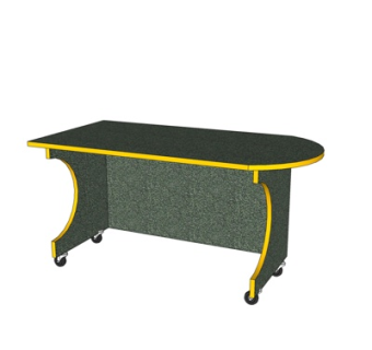 欧式实木书桌su模型