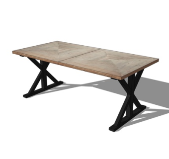 现代实木餐桌su模型