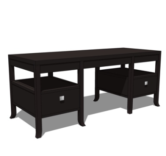 现代实木茶几su模型