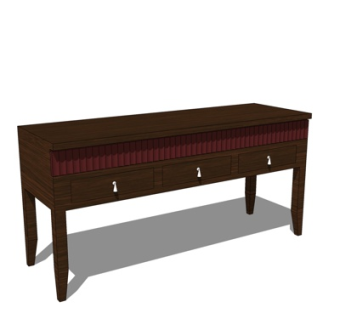 现代实木端景台su模型