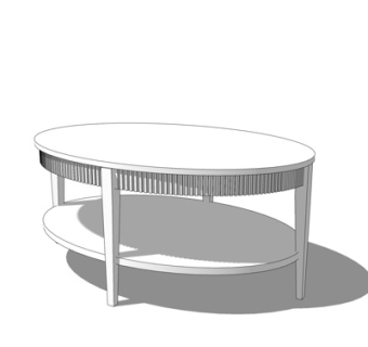 现代实木茶几su模型