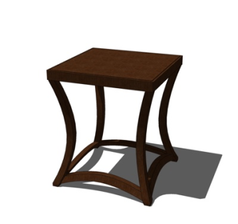 现代实木角几su模型