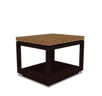 现代实木边几su模型