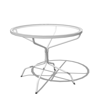 工业风铁艺圆几su模型