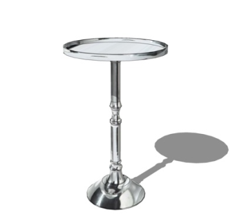 现代金属圆几su模型