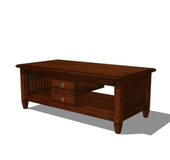 现代实木茶几su模型