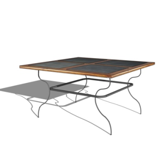 工业风茶几su模型