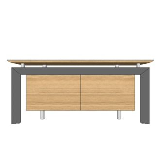 现代实木茶几su模型