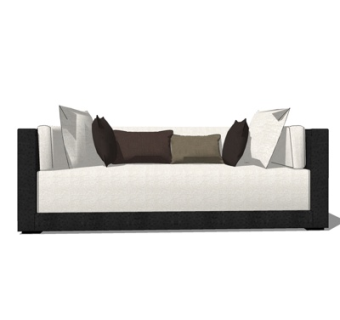 现代多人沙发su模型