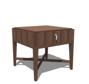 新中式角几su模型