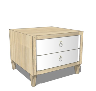 新中式角几su模型