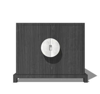 新中式角几su模型