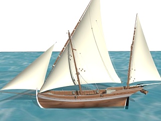 <em>现代</em>帆船su模型