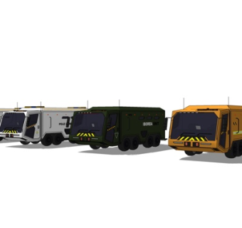 现代货车su模型