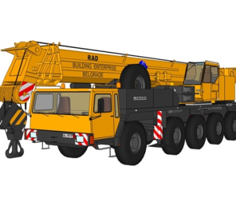 现代吊车su模型