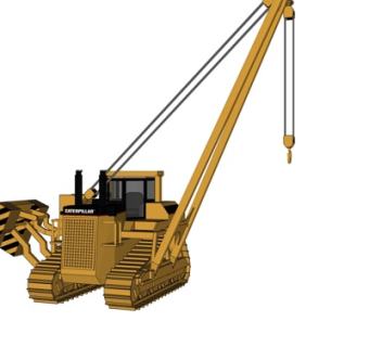 现代吊车su模型