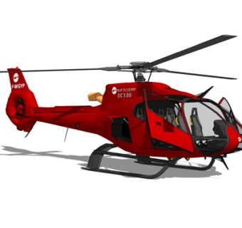 现代民用直升机su模型