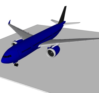 现代大型客机su模型