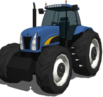 现代越野车su模型