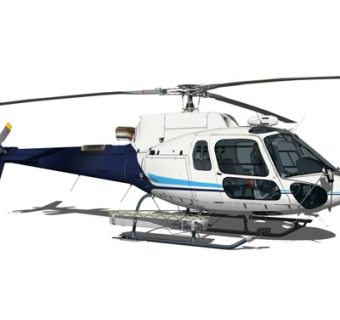 现代民用直升机su模型