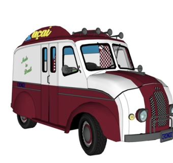 现代家用汽车su模型