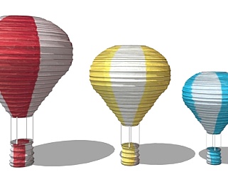 现代<em>热</em>气球su模型