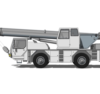 现代吊车su模型