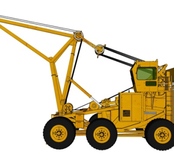 现代吊机su模型