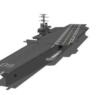 现代航空母舰su模型