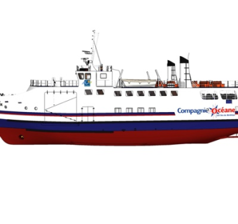 现代轮船su模型