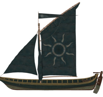 现代帆船su模型