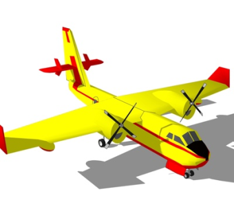 现代小型飞机su模型