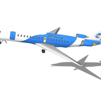 现代大型客机su模型