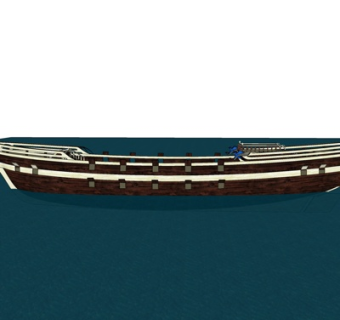 现代帆船su模型